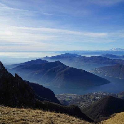 Prächtige Aussicht vom Monte Generoso aus